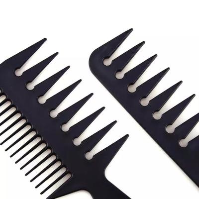 China Professional Salon Home Barber Shop Hair Comb Set Plastic Hair Brush and Comb Set Comb Hairdressing for sale