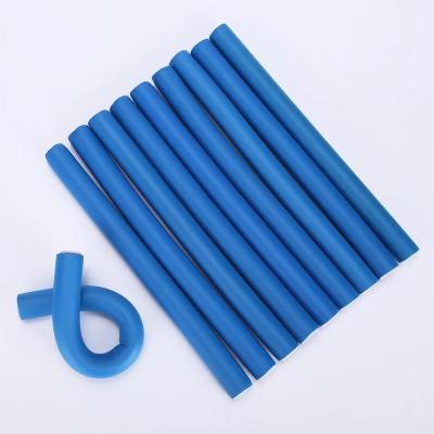 China Eco-friendly DIY Hair Styling Tool Rubber Foam Hair Curler Roller Soft Foam Twist Flexi Rods for sale