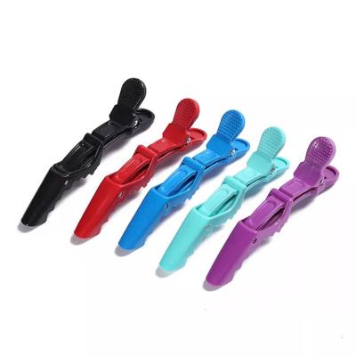 China Bright Colors Fashion Professional Wholesale Custom Hair Clips Alligator Plastic Hair Clips For Salon for sale