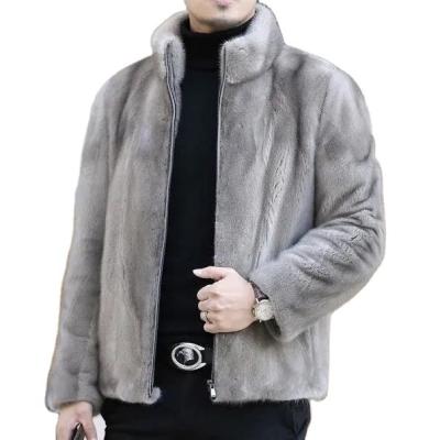 China Mink Fur Mink Coat Men Whole Hooded Mid Length New Viable Men's Mink Coat Men's Fur for sale