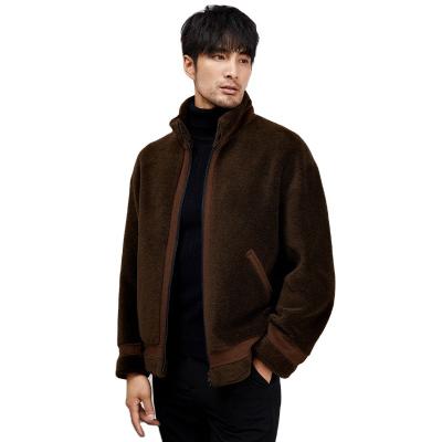 China SINBOS New Viable Shearling Shearling Jacket Men's Winter Wool Winter Fur One Piece Fashion Fur for sale