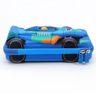 China 3d car design pencil case kids school durable waterproof cool cool custom pencil case large for boys for sale