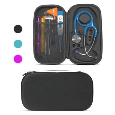 China Black Box Waterproof Shockproof Dustproof Carrying Cases Littmann Stethoscope Bag Medical Tool Eva Hard Littman Stethoscope Case for sale