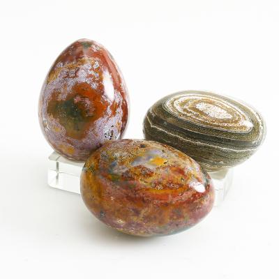 China Natural Stones Crystal Palm Healing Jasper Cabochons Crystal Egg Egg Shape Ocean Crystals from Europe for sale