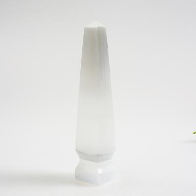 China China Magic Wand Lamp For Healing Crystal Gypsum Wand Point Tower Rough Stone Of Natural Bright Clear Selenite for sale