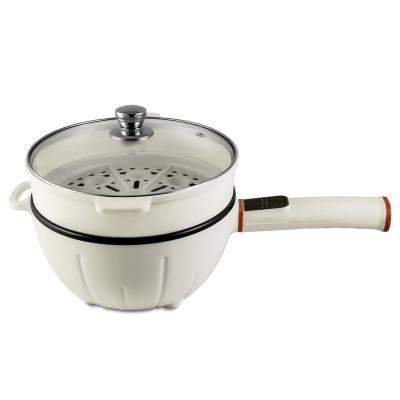 China Multi Function Household Small Frying Pan Electric Egg Boiler Electric Cooking Pot Handle Pan With Steamer for sale