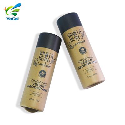 China Recycled Biodegradable Materials Food Grade Cardboard Custom Lift The Air Freshener Containers Kraft Paper Packaging Cardboard Tube for sale