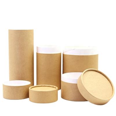 China Wholesale Round Kraft Paper Tube Packaging Cosmetic For Tea Biodegradable Cardboard Paper Tube for sale