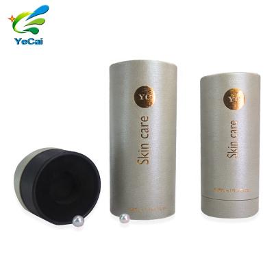 China Recycled Materials Custom Printed Cylinder Tube Packaging Box Paper Luxury Paper Cardboard For Cosmetic for sale