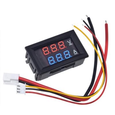 China Digital Current DC 0-100V 1A 10A 50A 100A Voltmeter LED Voltage Monitor Dual Display Digital Multimeter DC for sale