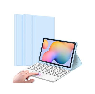 China Samsung s6 tag lite SMP610/P615 suitable for Samsung s6 lite SM-P610/P615 tag with BT wireless keyboard soft shell and multifunctional pencil holder support for sale