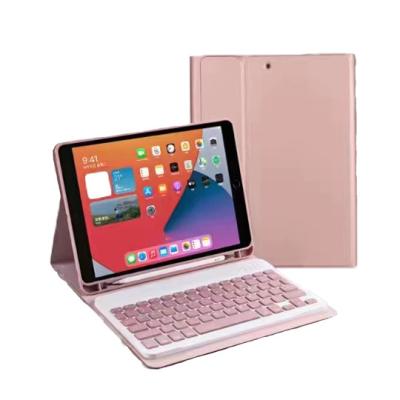 China Mainframe suitable for iPad10.2-inch 9th generation 10th generation 10.5-inch tablet with keyboard, leather case with pencil holder for sale