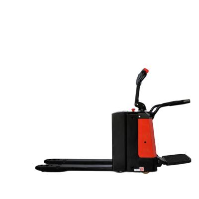 China Hotels Pallet Truck 2.0ton Capacity Electric Pallet Truck AC Powered Jack With Pedal And Armrest for sale