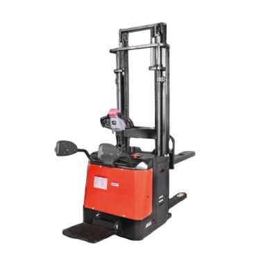 China food & Beverage Factory Rider Electric Forklift Stacker 1.6ton Electric Pile Stacker with AC Motor Full Electric Stacker for sale