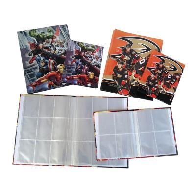 China Card Album Cardboard Cover PP Full Color Printed Rigid Trading Card Pocket Album for sale