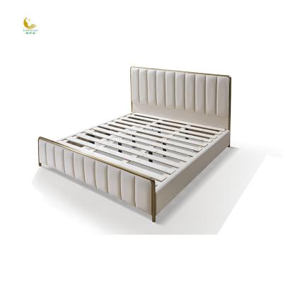 China Manufacturer Wholesale High Quality King Queen Size Bed Modern View Adjustable (Height) With Headboard for sale