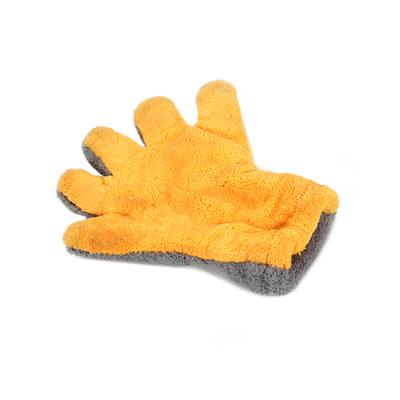 China Eco-friendly Microfiber Car Wash Glove OEM SPONDUCT Cleaning Sponge, Glove Car Wash Gloves Dedicated for sale