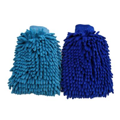 China SPONDUCT Eco-Friendly Customized Car Wash Faux Wool Glove Microfiber Hot Sale, Coral Gloves Wash The Car for sale