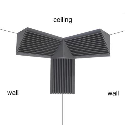 China Highly Efficient Sound Absorption BOSTOP Advanced Bass Trap Acoustics Wedge Foam Soundproof For Room Studio KTV for sale