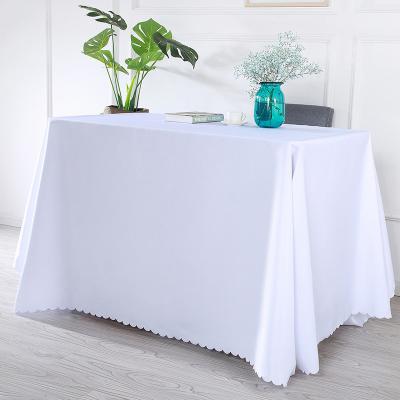 China Yantai waterproof tongli tablecloth round rectangle square tablecloth 100% polyester tablecloth for wedding party for sale