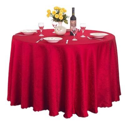 China Wedding OEM ODM tongli Yantai linen tablecloths waterproof round cotton tablecloths polyester for party restaurant for sale