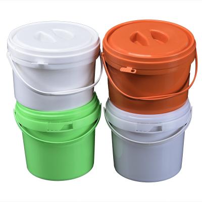 China Professional Customized Cheap Plastic Different Injection Molding Paint Bucket Capacity Paint Bucket Plastic Injection Mold for sale