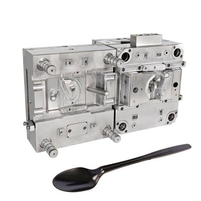 China China Plastic Cheap Price 12 16 24 28 32 36 48 50 Cavity PP PS Spoon Disposable Plastic Injection Molds for sale