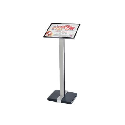 China Advertising Sign Display Menu rack restaurant loose-leaf recipes menu rack sales department contract publicity rack data booth standing at the door for sale