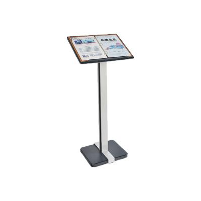 China Advertising Sign Display Menu rack restaurant loose-leaf recipes menu rack sales department contract publicity rack data booth standing at the door for sale