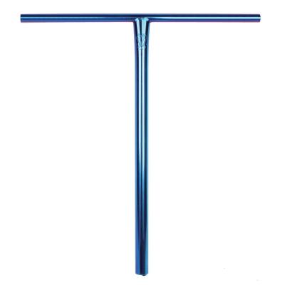 China Grade 9 Pro Titanium Alloy Handlebars Scooter T-Bars Scooter Parts Grade 9 Titanium Alloy Oil Blue for sale