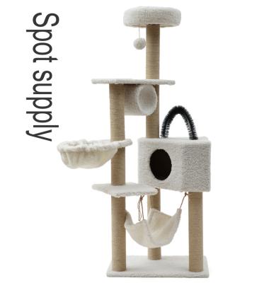 China Cheap Luxury Modern Premium Sustainable Living Room Cat Climbing Frame Cat Tree For Cats for sale