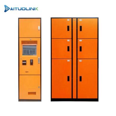 China Customized Intelligent Metal Storage Locker Self Locker For Railway Station/Airport 10.1inch for sale