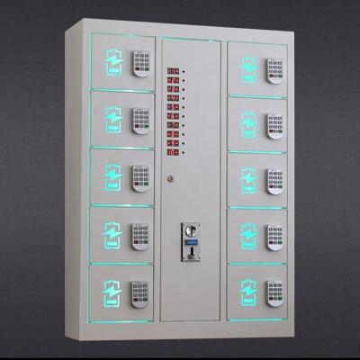 China Modern Utilities Coin Operated Phone Locker Commercial Mobile Phone Charging Station With Payment for sale