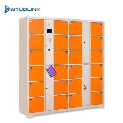 China Outdoor 10.1inch Outdoor Cold Rolled Steel Beach Electronic Locker Storage Smart Locker for sale