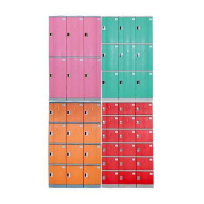 China 27 Doors High Quality Red Color Utilities Employee Blue Storage Locker Locker With Key for sale