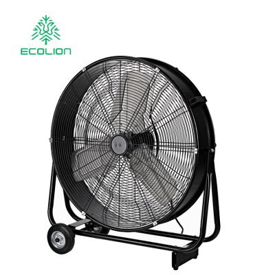 China Hotel Electric Fan, Portable Industrial Pedestal Fan High Speed ​​Industrial Drum Fan/Quiet Cooling Gym Swing Floor Fan/Large Portable for sale