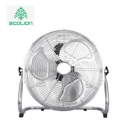 China Hotel 16 Inch Solar Powered AC DC Rechargeable Fan New Product Portable Handy Battery Fan Handheld Electric Floor Fan for sale