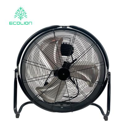 China Special base 360 ​​degree vertical tilt 20 inch electric high speed powerful industrial floor fan for sale