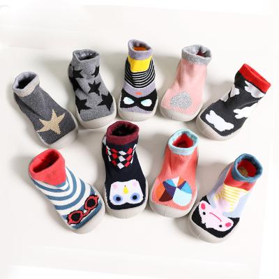 China New Cute 3d Cartoon QUICK DRY Cotton Animal Custom Organic Knitted Baby Sock Shoes For Newborn for sale