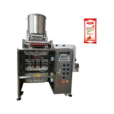 China High Speed ​​Food Sachet Filling Machine Shampoo Soy Sauce Oil Honey Liquid Multi-way Sachet Packing Machine for sale