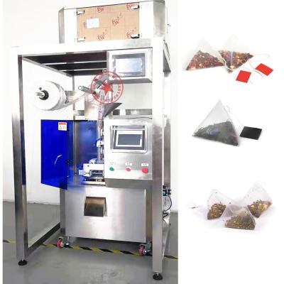 China Automatic Corn Nonwoven Nylon Fiber Small Food Pyramid Tea Bag Packing Machine Factory Price for sale