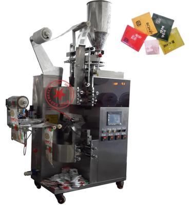 China Automatic paper inner and outer tea bag food filter bag tea bag packing machine price with wire and tag for sale