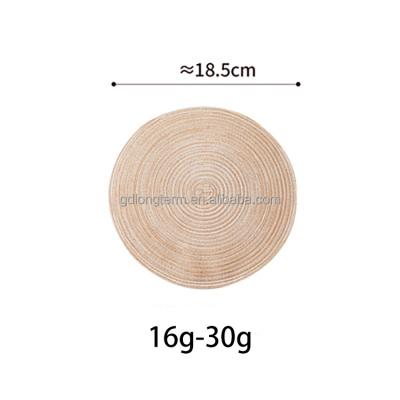 China 18.5cm Smallest Viable Dining Table Cloth Craft Place Mat Insulation Dish Mat Hand-Woven Non-Slip And Anti-Scald Coaster Table Pads for sale