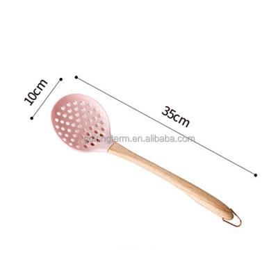 China Long Food Mesh Filter Home Kitchen Tool Frying Sieve Skimmer Spoon Handle Kitchen Accessories Noodle Strainer Viable Kitchen Tool for sale