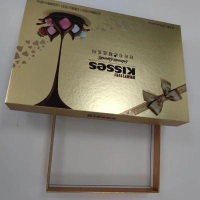 China Eco - Friendly Recyclable Custom Printing Design Drawer Paper Christmas Chocolate Rigid Box For Gift for sale