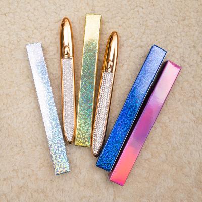 China Colorful Waterproof Eyeliner Box Make Own Logo Beautiful Paper Box Eyelash Glue Custom Private Order Packaging for sale