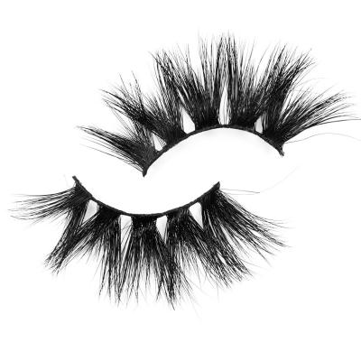 China Thick private label 3d mink lashes 25mm Siberian mink 5D eyelash lashes3d mink lashes wholesaler shipping for sale