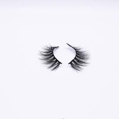 China Custom Made Natural Korean Synthetic Silk Fake Wholesale Soft Natural Mink Strip Eye Lashes Private Label 5D 3D False Eyelashes for sale