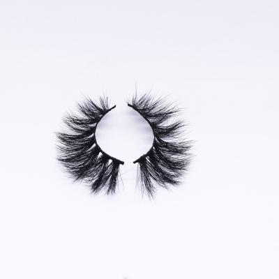 China Hot-selling Styles Sell Real 25MM Wholesale Mink Strip Lashes Private Label Packaging 3D Mink Eyelashes for sale