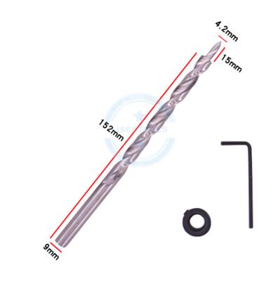 China Wood Hole Drilling L-HT37 Pocket Hole Jig Drills HSS 9mm/9.5mm Drill Bit For Pocket Hole for sale